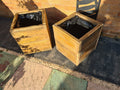premium cube planters, heavy duty scaffboard (35mm thick, solid wood)