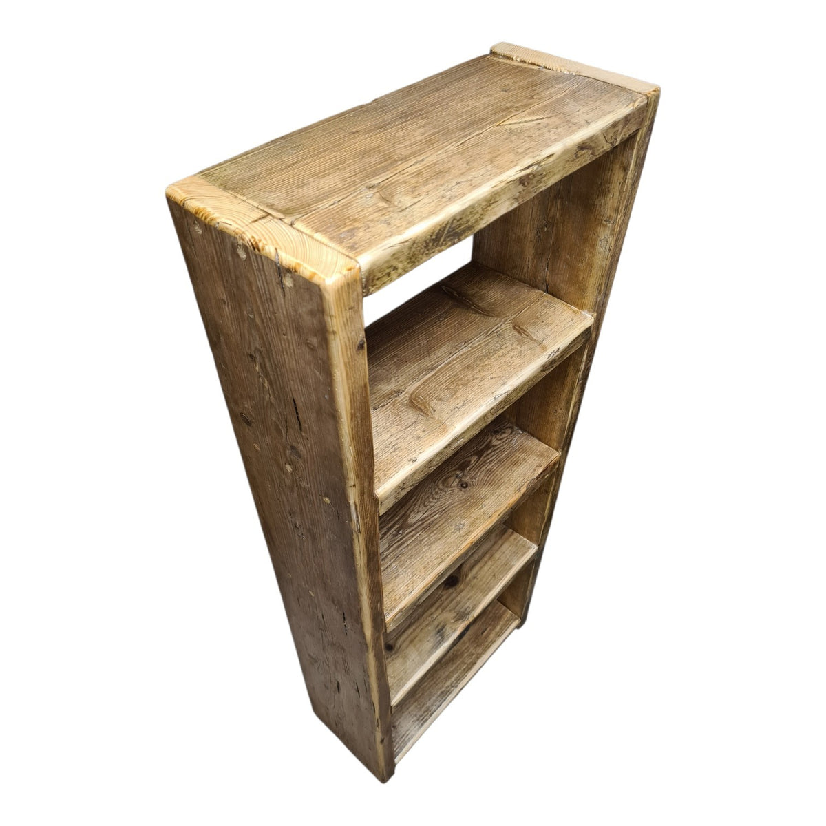 Rustic reclaimed Scaffold Board Bookcase -solid wood, premium finish