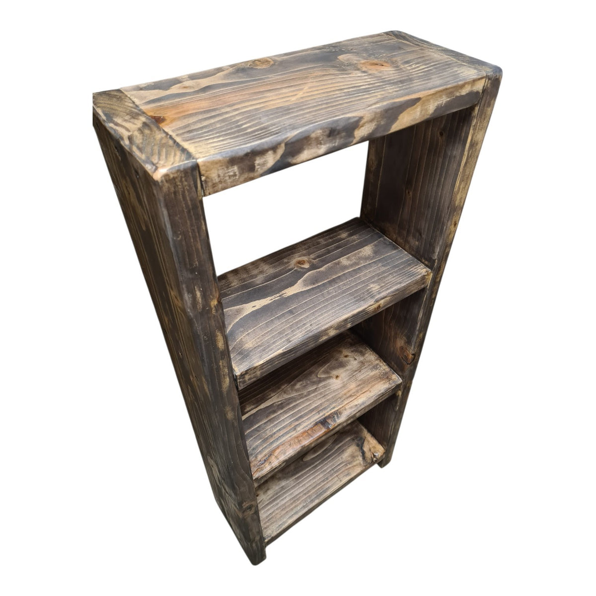 Rustic Handmade Bookcase osmo terra (dark oak tint) premium finish, storage unit