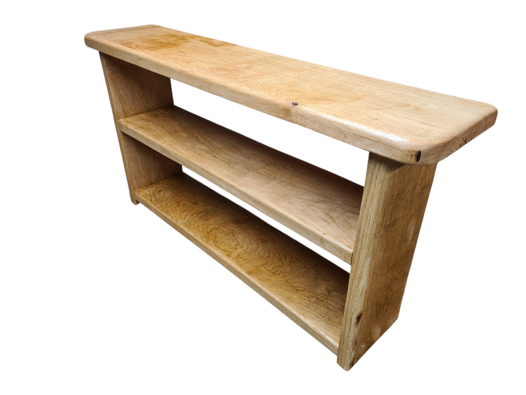 Shoe rack Bench 100% OAK, Handcrafted, Solid 27mm Thick, Hallway storage