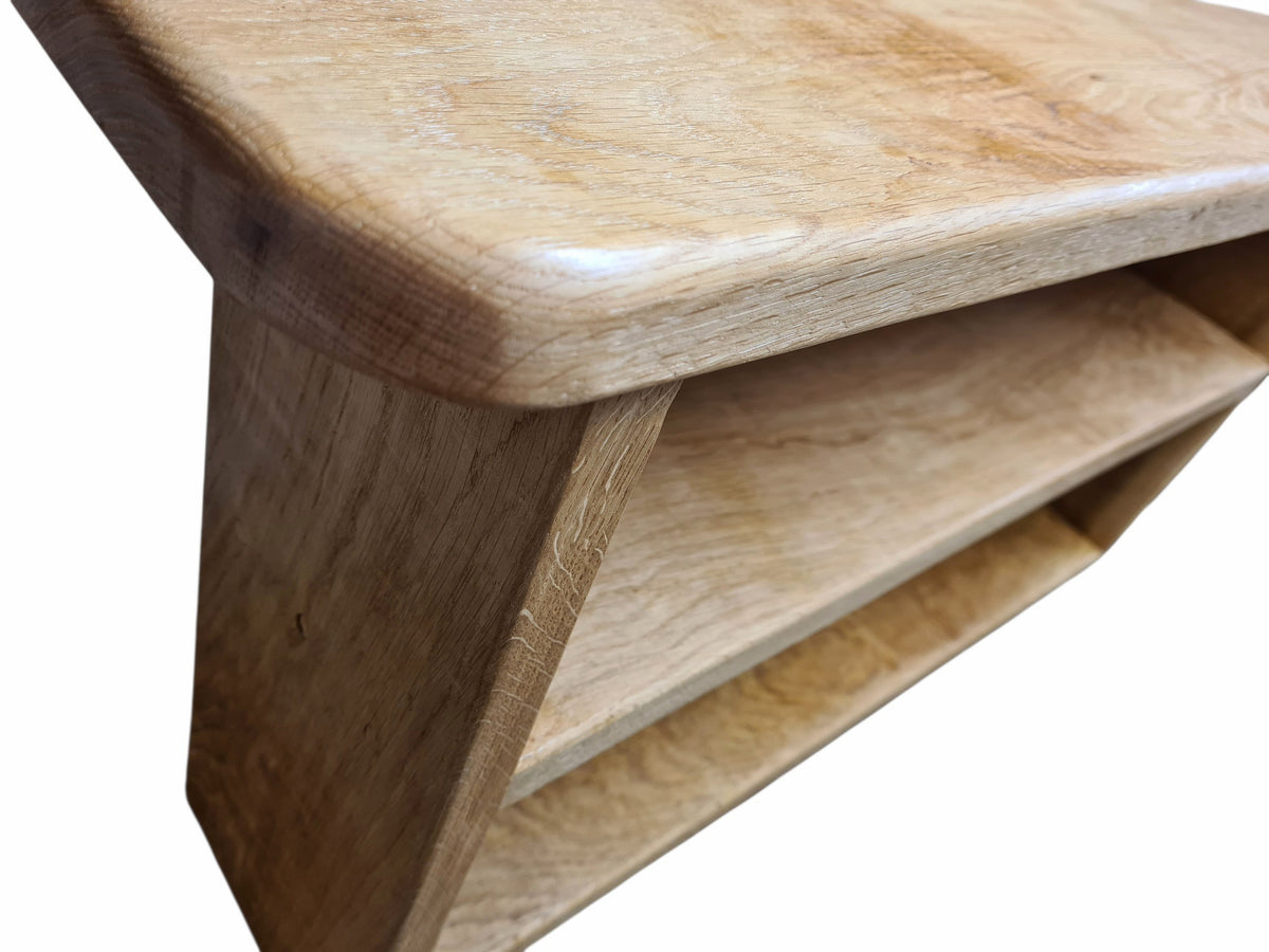 Shoe rack Bench 100% OAK, Handcrafted, Solid 27mm Thick, Hallway storage