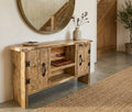 Rustic Statement Sideboard Hallway Console, Handcrafted Cabinet, Kintsugi Epoxy