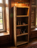 Rustic reclaimed Scaffold Board Bookcase -solid wood, premium finish