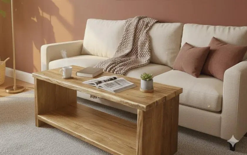 Rustic Coffe Table,Osmo PolyX, Reclaimed Timber, Kintsugi-Style Epoxy, Solid Wood