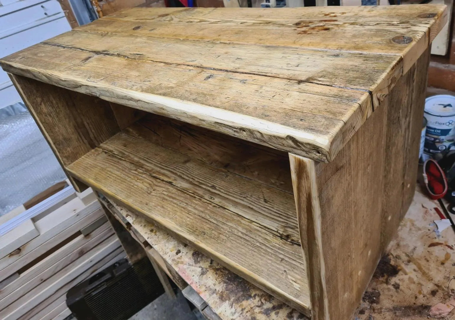 Rustic Coffe Table,Osmo PolyX, Reclaimed Timber, Kintsugi-Style Epoxy, Solid Wood
