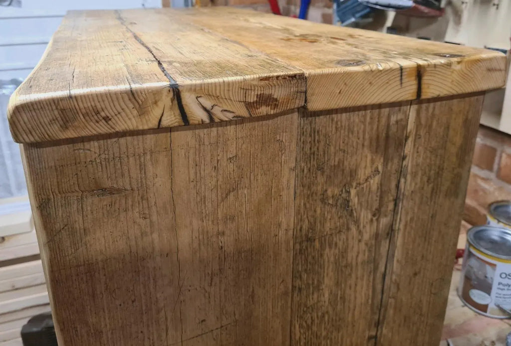 Rustic Coffe Table,Osmo PolyX, Reclaimed Timber, Kintsugi-Style Epoxy, Solid Wood
