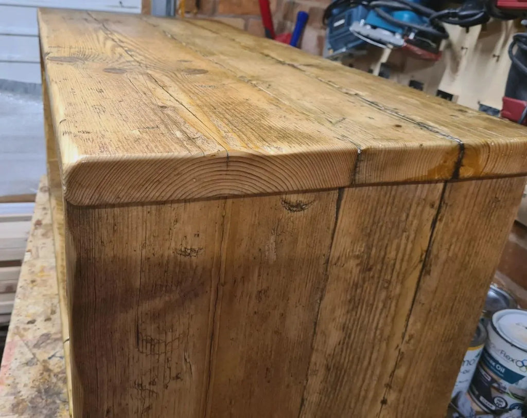Rustic Coffe Table,Osmo PolyX, Reclaimed Timber, Kintsugi-Style Epoxy, Solid Wood