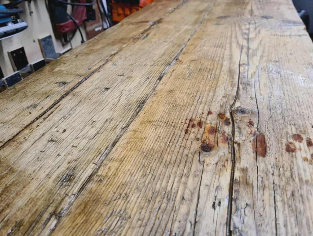 Rustic Coffe Table,Osmo PolyX, Reclaimed Timber, Kintsugi-Style Epoxy, Solid Wood