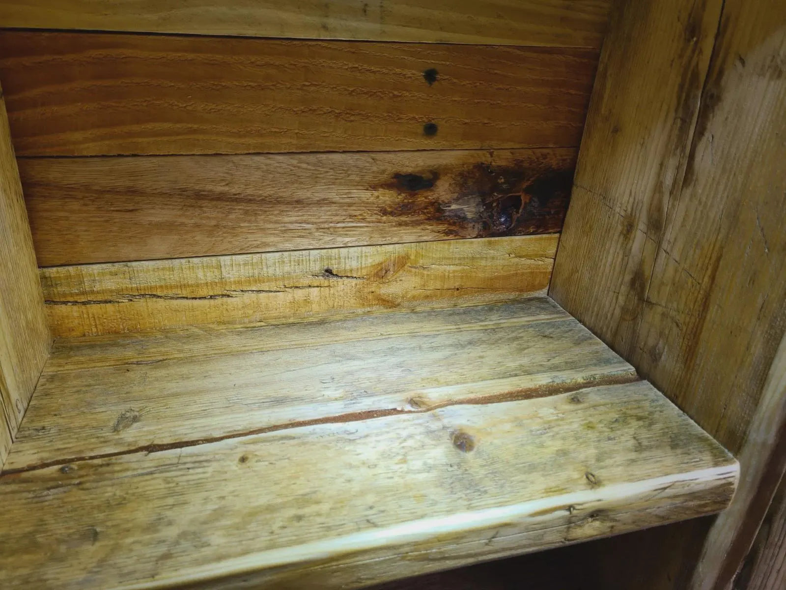 Unique Console/Hallway,Table-cabinet Kintsugi-Style Epoxy Joined Reclaimed Timber