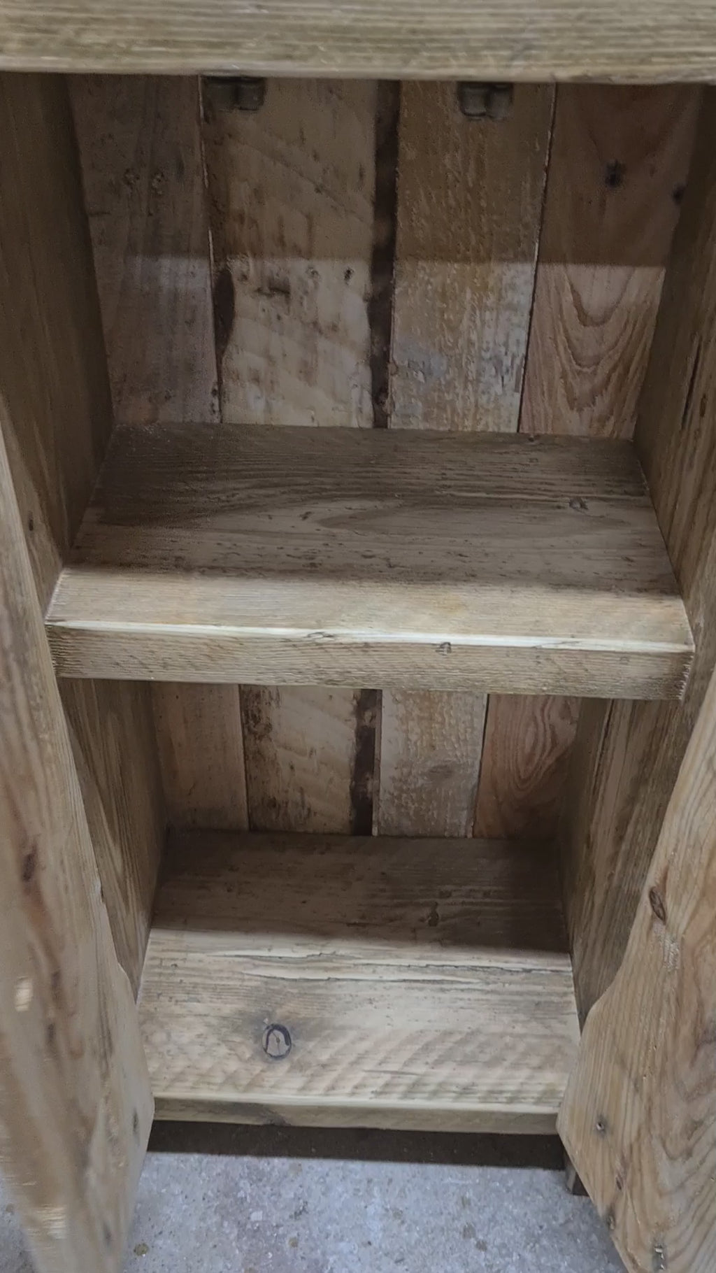 Rustic reclaimed Timber Tower Cabinet, solid Wood,storage,farmhouse Decor