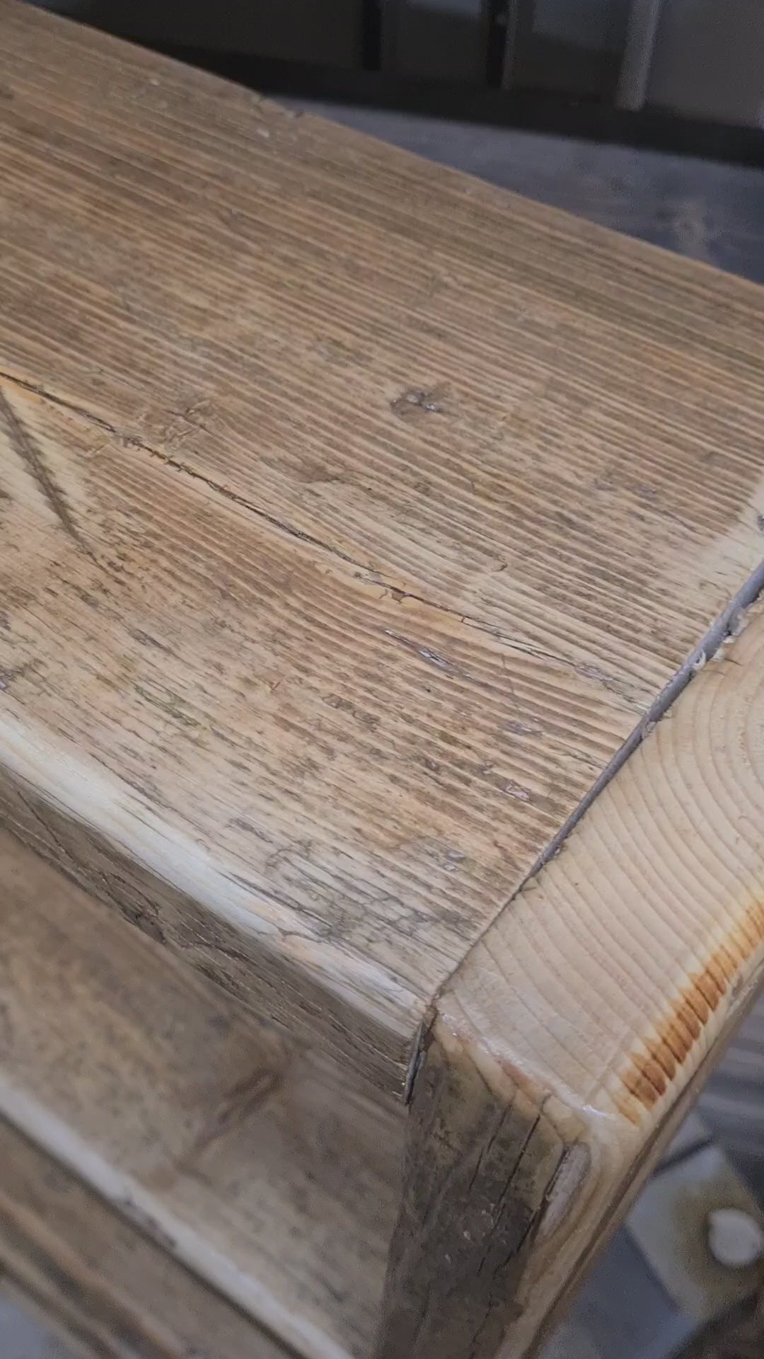 Rustic reclaimed Scaffold Board Bookcase -solid wood, premium finish