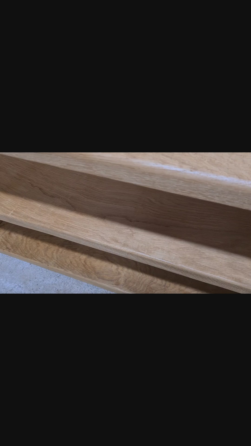 Shoe rack Bench 100% OAK, Handcrafted, Solid 27mm Thick, Hallway storage