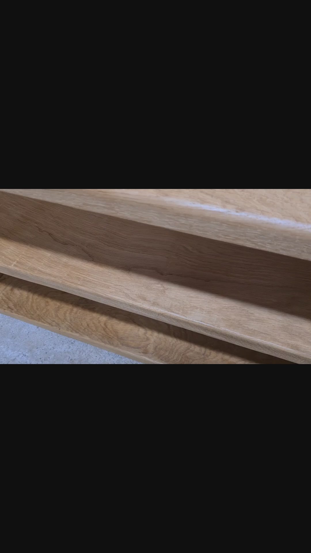 Shoe rack Bench 100% OAK, Handcrafted, Solid 27mm Thick, Hallway storage