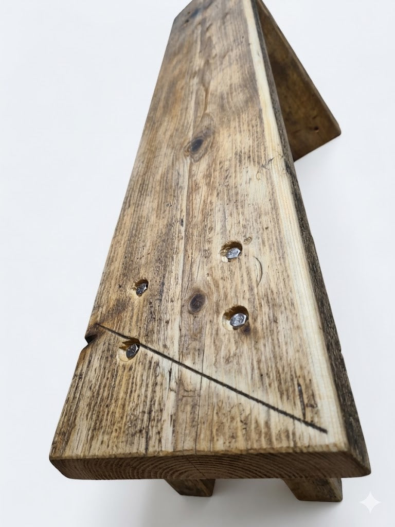 Rustic Premium Garden Bench- Heavy duty A2 M8 bolts and Thick timber, Barrettine oil finish
