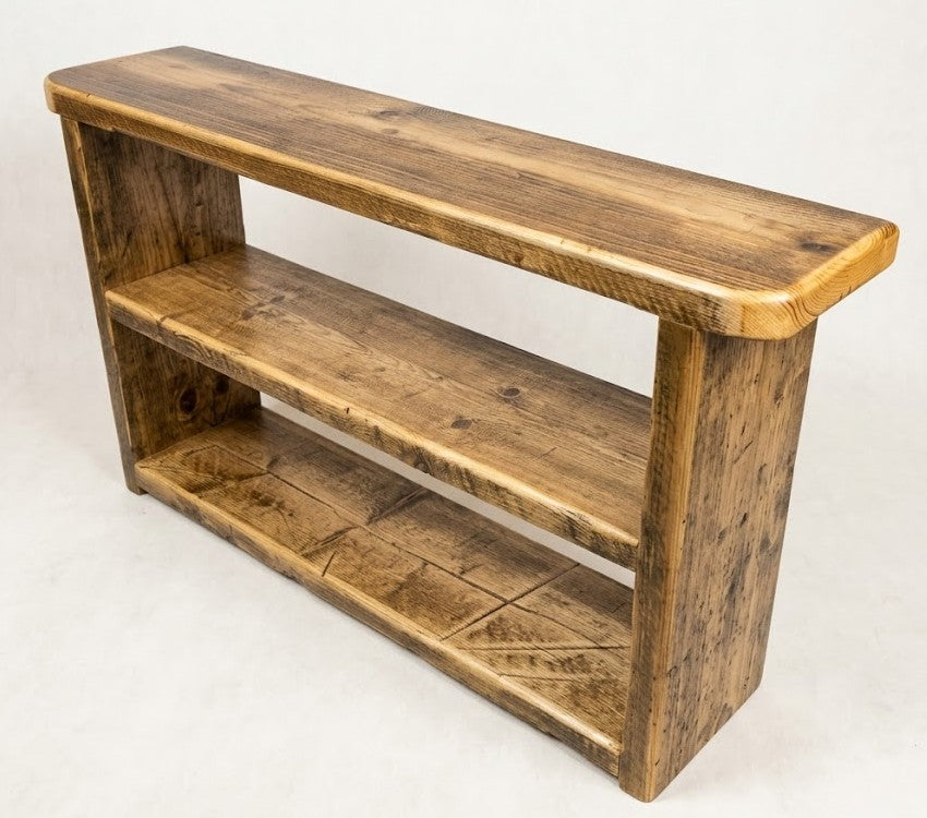 Rustic Shoe Rack Bench (45MM Thick Solid wood ), Osmo Poly X, Handcrafted Pine Furniture