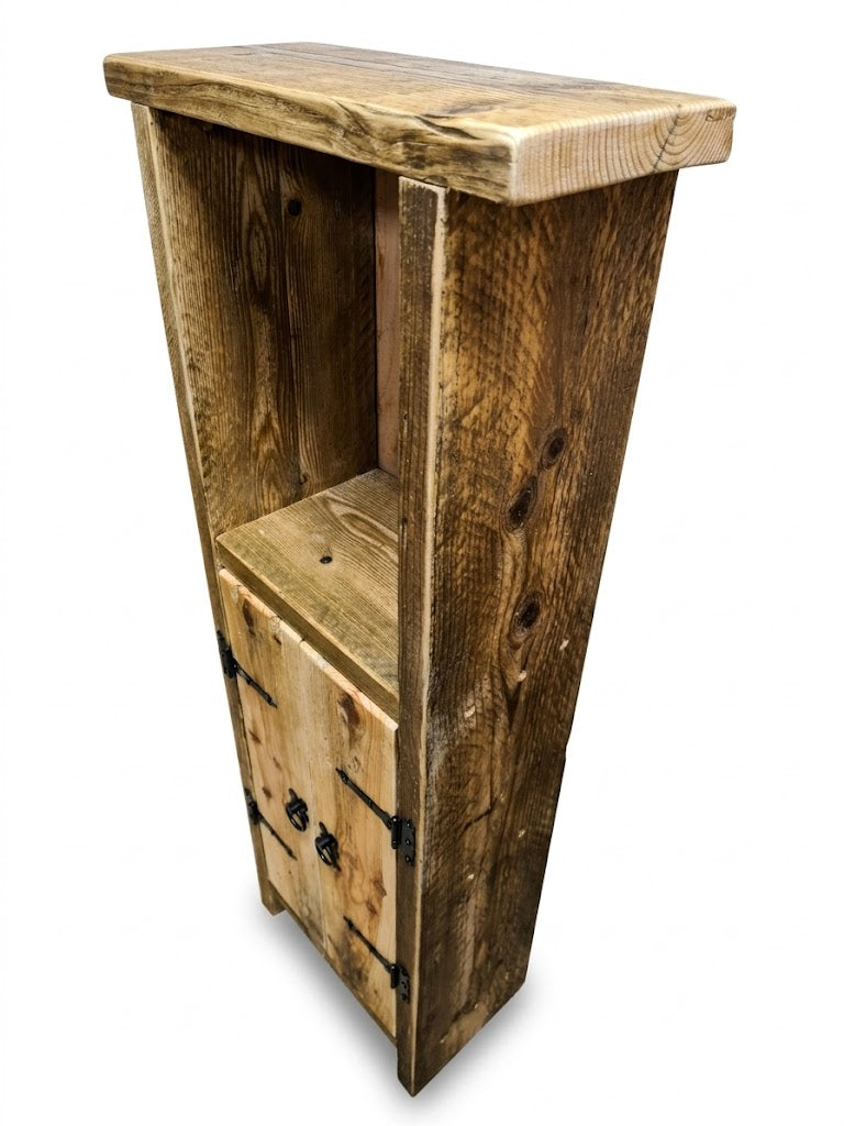 Rustic reclaimed Timber Tower Cabinet, solid Wood,storage,farmhouse Decor