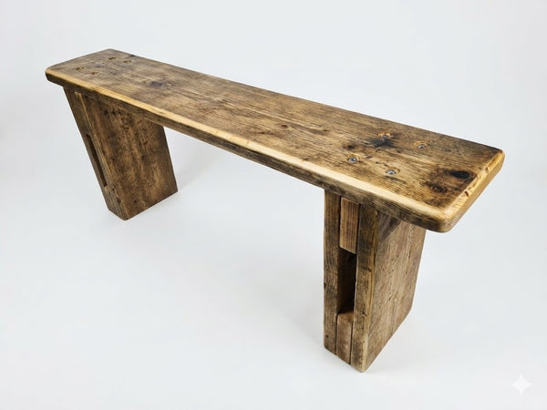 Rustic Premium Garden Bench- Heavy duty A2 M8 bolts and Thick timber, Barrettine oil finish