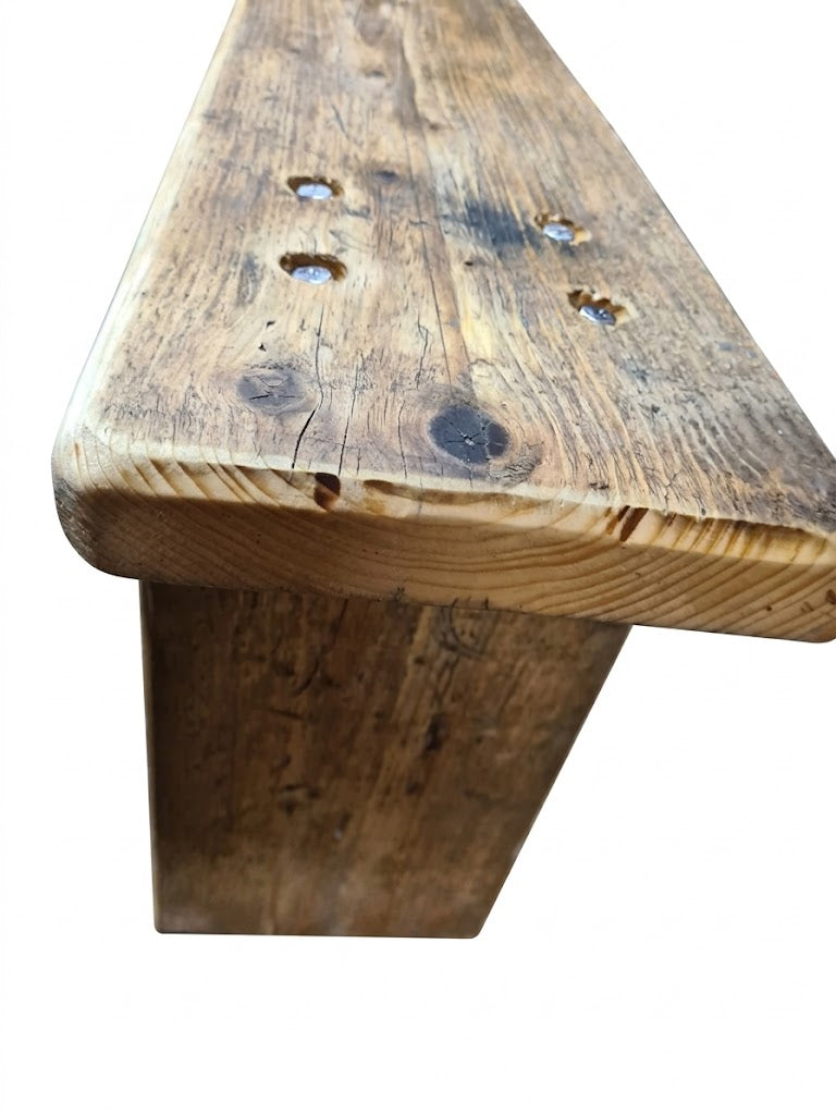Rustic Premium Garden Bench- Heavy duty A2 M8 bolts and Thick timber, Barrettine oil finish